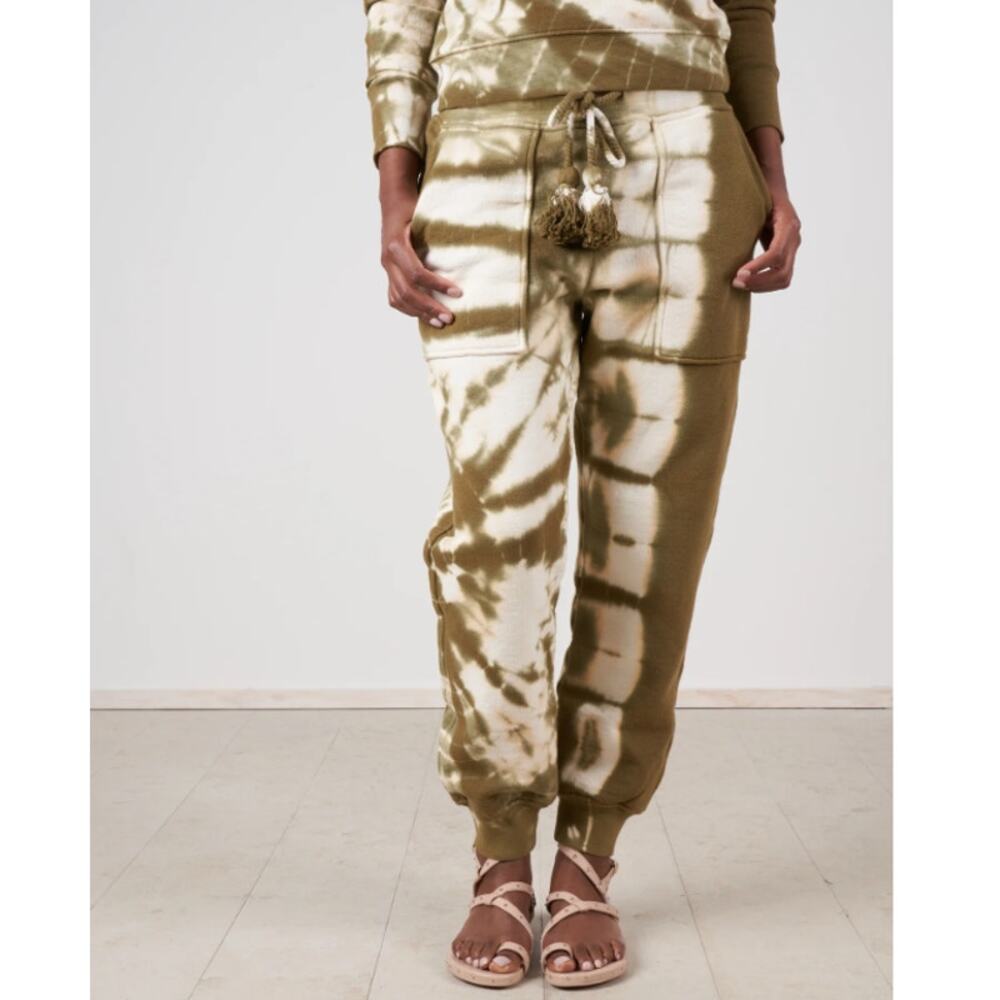 Ulla Johnson Charley Olive Tie Dye Sweatpants Women's Small